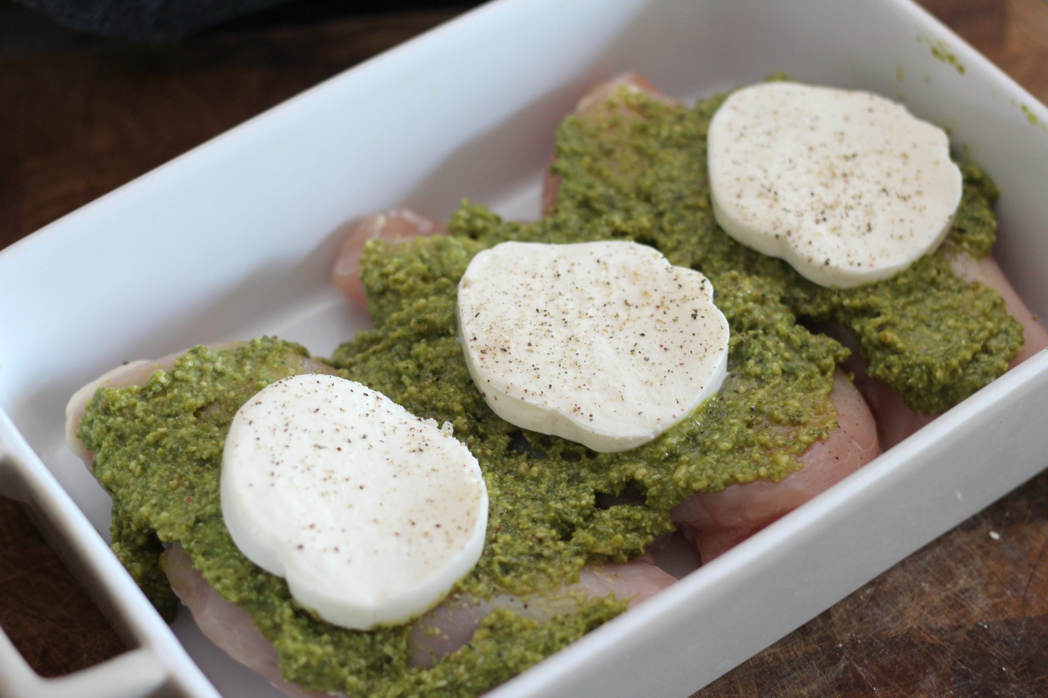 This baked pesto chicken makes for a simple yet tasty weeknight dinner.