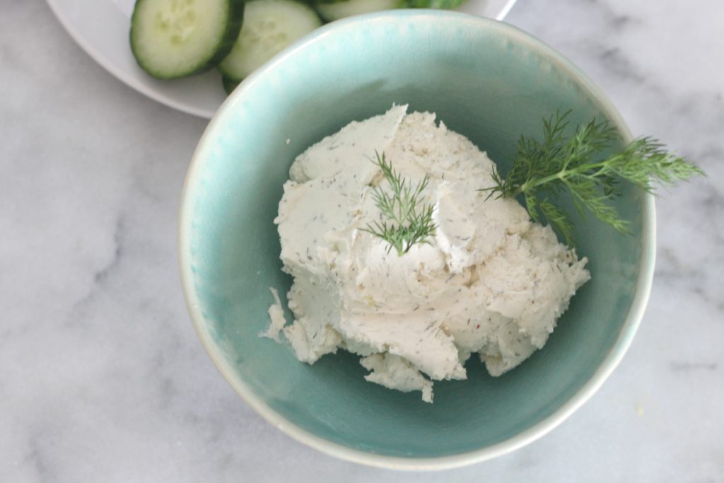 Put this garlic herb cream cheese spread on everything! Eggs, cucumbers, sandwiches...you name it! It's great for adding flavor to your low carb and keto foods!