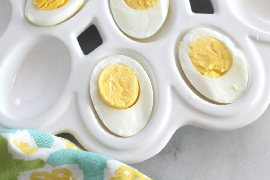 These pressure cooker hard boiled eggs are a game changer. They are easy to peel and are perfectly cooked everytime!