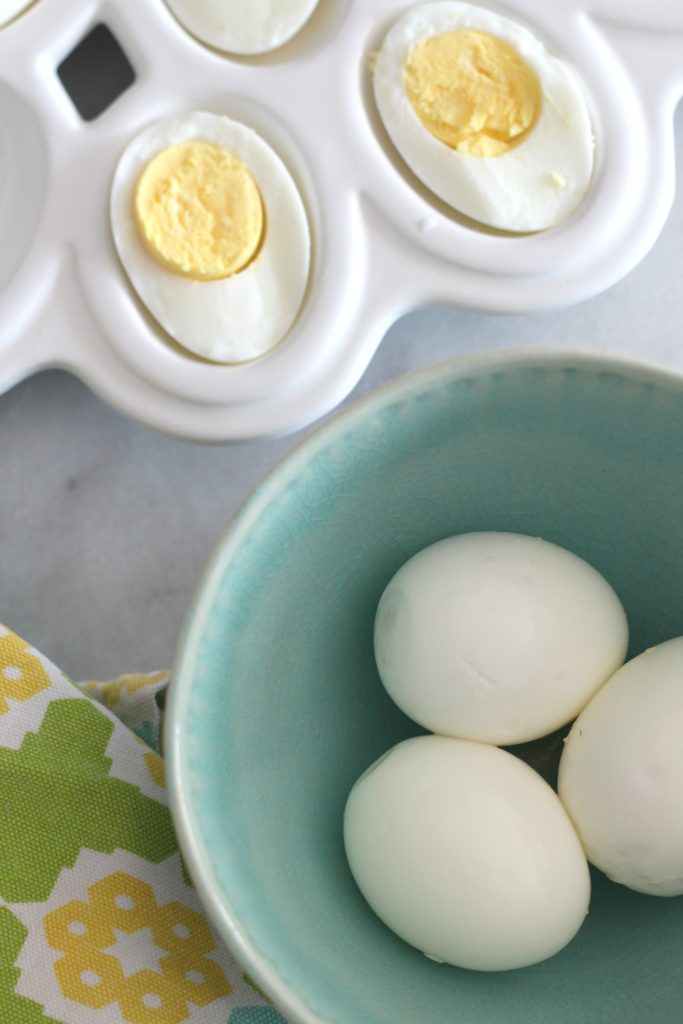 These pressure cooker hard boiled eggs are a game changer. They are easy to peel and are perfectly cooked everytime!