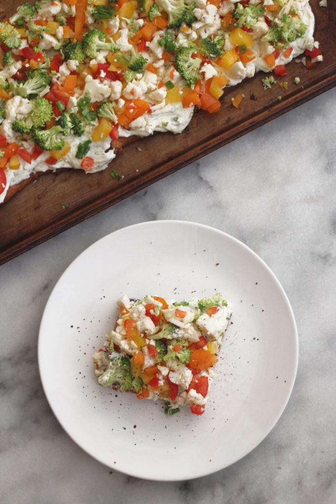 Looking for a yummy but low carb appetizer? Look no further! This low carb cold veggie pizza recipe is a healthier take on a traditional carb laden recipe! #lowcarb #keto #vegetables #fathead #lowcarbappetizer #cauliflower #broccoli #bellpeppers #ranch Looking for a yummy but low carb appetizer? Look no further! This low carb cold veggie pizza recipe is a healthier take on a traditional carb laden recipe! #lowcarb #keto #vegetables #fathead #lowcarbappetizer #cauliflower #broccoli #bellpeppers #ranch