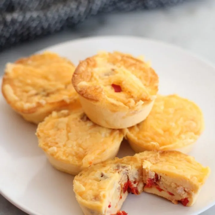 Bacon Bell Pepper and Cheddar Egg Bites