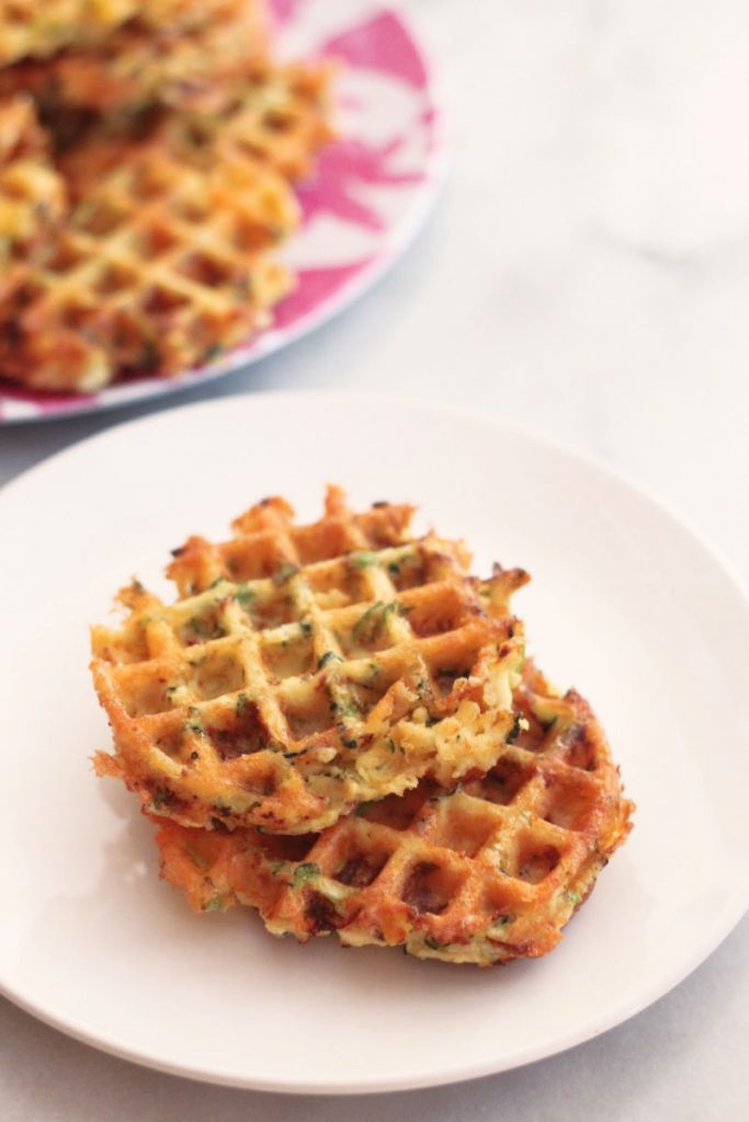 This recipe for chicken, zucchini and cheese waffles is great for meal prepping and a tasty, keto alternative to traditional waffles.