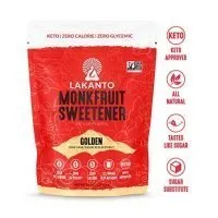 Lakanto Monkfruit Sweetener, 1:1 Sugar Substitute, Keto, Non-GMO (Golden - 1 Pound)