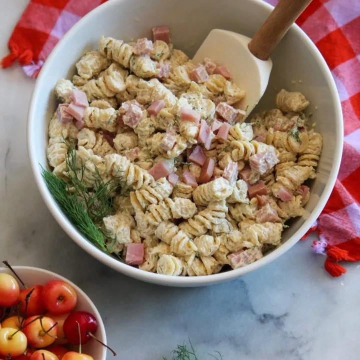 High Protein Danish Macaroni Salad